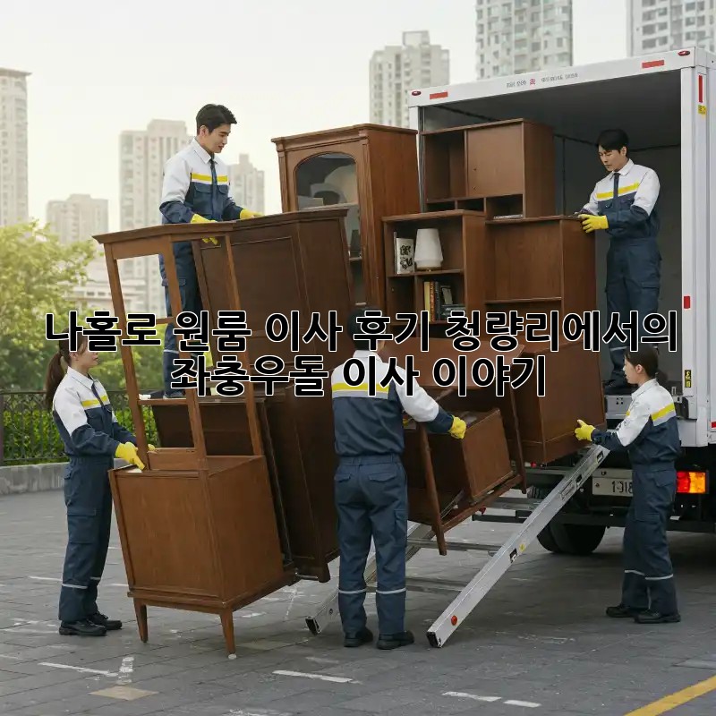 나홀로 원룸 이사 후기: 청량리에서의 좌충우돌 이사 이야기