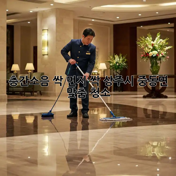 📢 층간소음 싹! 먼지 싹! 상주시 중동면 맞춤 청소 🧹
