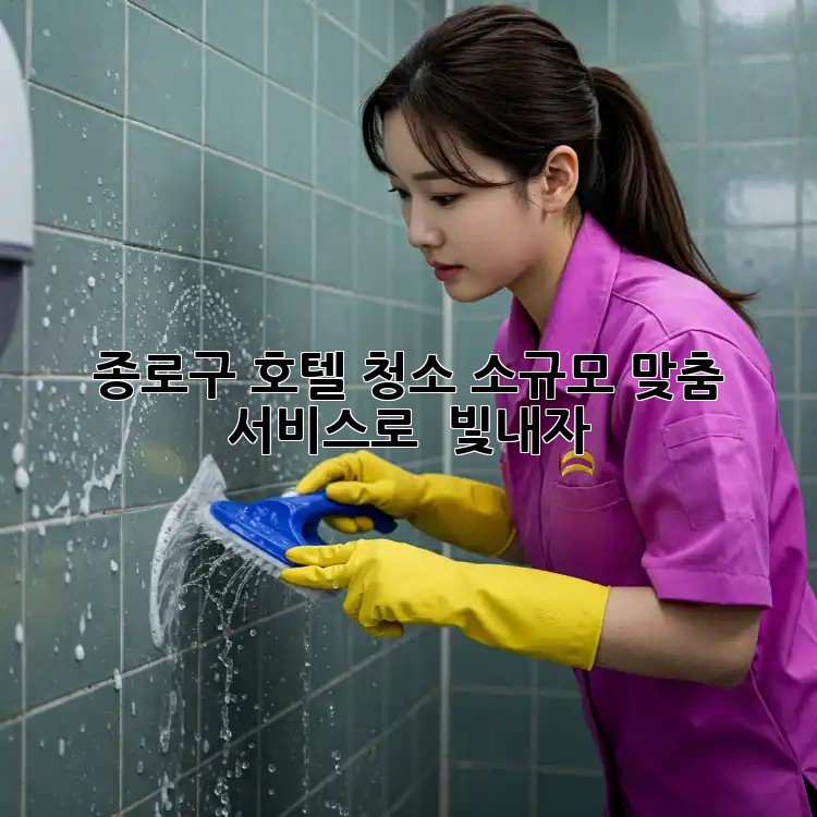 종로구 호텔 청소🧹, 소규모 맞춤 서비스로 ✨ 빛내자!