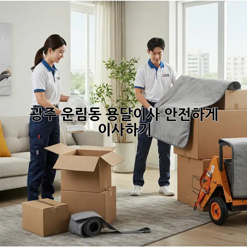 광주 운림동 용달이사, 안전하게 이사하기!
