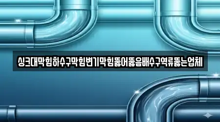 싱크대막힘하수구막힘변기막힘뚫어뚫음배수구역류뚫는업체