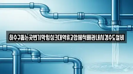 하수구뚫는곳변기막힘싱크대역류고압세척배관내시경수도설비